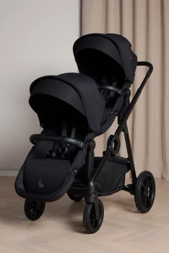 Beemoo Pro Multi 2 Søskendevogn, Coffee Black