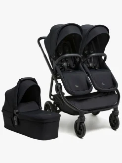 Beemoo Pro Twin 2 Søskendevogn inkl. Liggedel, Coffee Black