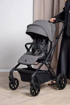 Beemoo Pro Twist Duovogn inkl. Maxi-Cosi CabrioFix Autostol Baby & Base, Mocha Grey/Black