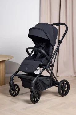 Beemoo Pro Twist Duovogn inkl. Maxi-Cosi CabrioFix Autostol Baby & Base, Coffee Black/Essential Black