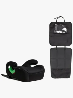 Beemoo Raise 2 i-Size Selepude ISOFIX inkl. Beemoo 3-i-1 Sædebeskytter, Black Stone/Black