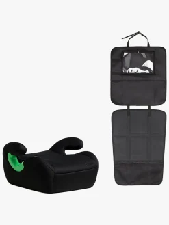 Beemoo Raise 2 i-Size Selepude inkl. Beemoo 3-i-1 Sædebeskytter, Black Stone/Black