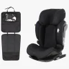 Beemoo Recline i-Size Autostol inkl. 3-i-1 Sædebeskytter, Black Mesh