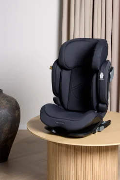 Beemoo Recline i-Size Autostol inkl. Deluxe Sædebeskytter med Opbevaring, Anthracite