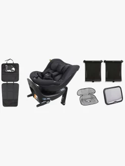 Beemoo Reverse i-Size Bagudvendt Autostol inkl. Tilbehør, Black Stone