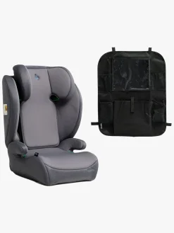 Beemoo Ride i-Size Autostol inkl. Beemoo Smart Organizer, Mineral grey