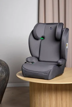 Beemoo Ride i-Size Autostol inkl. Beemoo Smart Organizer, Mineral grey