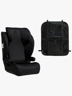 Beemoo Ride i-Size Autostol inkl. Beemoo Smart Organizer, Black Stone