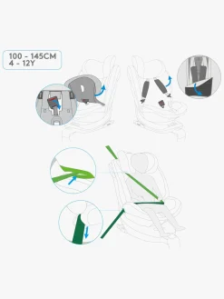 Beemoo Rotate i-Size Autostol, Mineral Grey