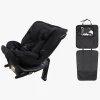 Beemoo Rotate i-Size Vendbar Autostol inkl. 3-in-1 Sædebeskyttelse, Black Stone