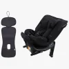Beemoo Rotate i-Size Vendbar Autostol inkl. Ventilerende Hynde, Black Stone/Antracit