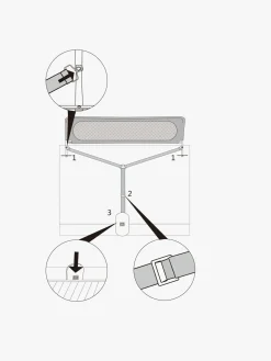 Beemoo SAFE Dream Sengehest 90 cm, Grey
