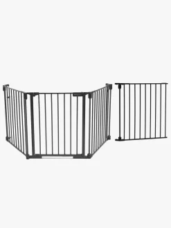 Beemoo SAFE Protect Skruegitter/rumdeler 3 Sektioner inkl. Forlængerdel 60 cm, Black