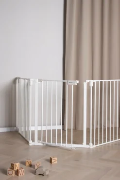 Beemoo SAFE Protect Skruegitter/rumdeler 3 Sektioner inkl. Forlængerdel 60 cm, White