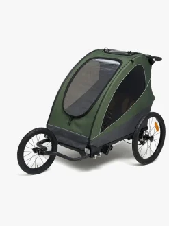 Beemoo Sporty Trail Cykelanhænger inkl. Løbesæt, Green