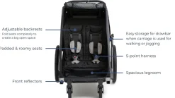 Beemoo Sporty Trail Cykelanhænger, Asphalt