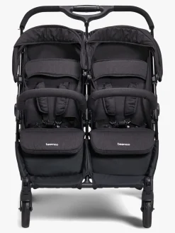 Beemoo Twin Shopper Søskende- & Tvillingevogn, Black Mélange