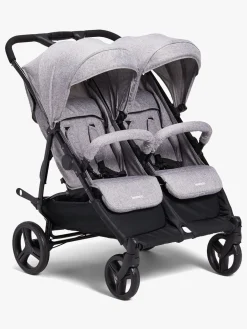 Beemoo Twin Shopper Søskende- & Tvillingevogn, Grey Mélange