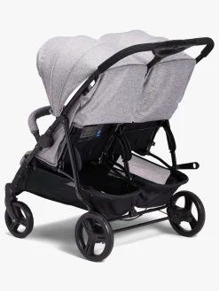 Beemoo Twin Shopper Søskende- & Tvillingevogn, Grey Mélange