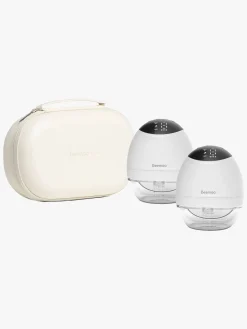 Beemoo CARE Wearable LED Elektrisk Brystpumper Dobbelt inkl. Opbevaringstaske