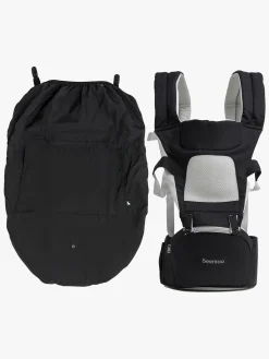 Beemoo CARE Carry Comfort Air Bæresele inkl. Regnslag, Black