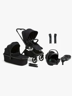 Beemoo One Duovogn inkl. Axkid GOKID Autostol Baby & Base, All Black/Coastal Storm Black
