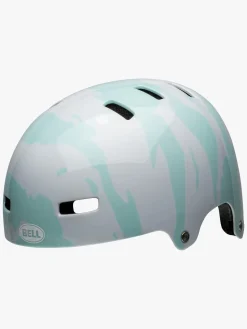 Bell SPAN Gloss Hjelm, Hvid/Blå