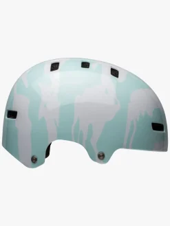 Bell SPAN Gloss Hjelm, Hvid/Blå