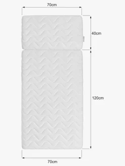 Bellamy UP Madras 70x160, Hvid