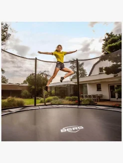 BERG Favorit Regular Trampolin 380 inkl. Comfort Sikkerhedsnet, Grå