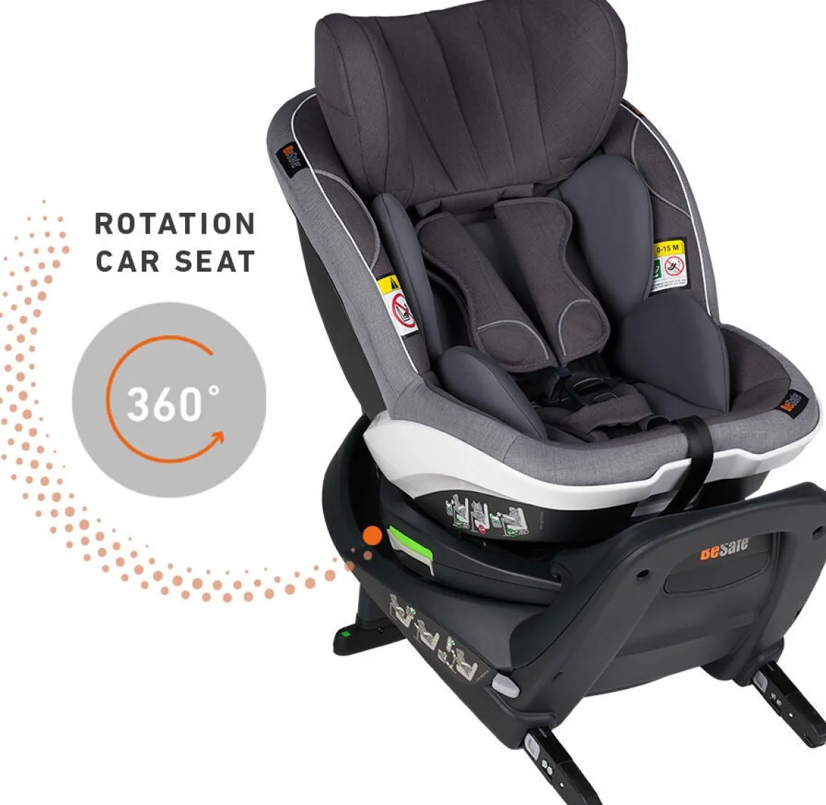 BeSafe iZi Turn i-Size Autostol, Fresh Black Cab