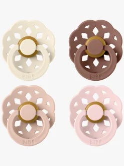 BIBS Boheme Sut 4-pak Latex Str. 2, Ivory/Blush/Woodchuck/Blossom