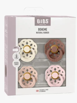 BIBS Boheme Sut 4-pak Latex Str. 2, Ivory/Blush/Woodchuck/Blossom