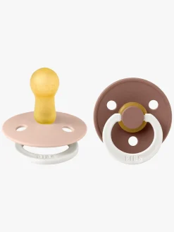 BIBS Colour Glow Sut 2-pak Latex Str. 2, Blush/Woodchuck