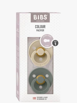 BIBS Colour Sut 2-Pak Latex Str. 1 Rund, Vanilla/Pine