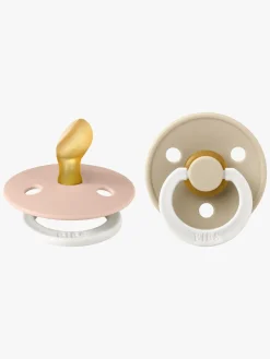 BIBS Colour Sut 2-pak Latex Str. 1 Anatomisk, Blush Glow/Vanilla Glow