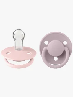 BIBS De Lux Sut 2-pak Silikone One Size Rund, Blossom/Dusty Lilac