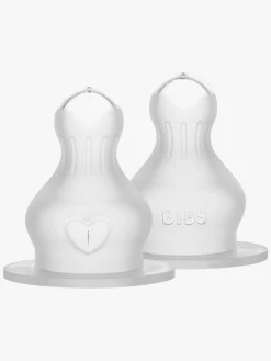 BIBS Fast Flow Sut Silikone 2-pak, Neutral