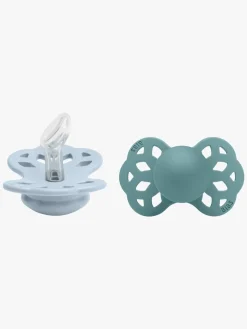 BIBS Infinity Sut 2-pak Str. 1 Anatomical, Baby Blue/Island Sea