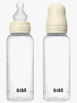 BIBS Medium Flow Sutteflaske Silicone 2-pak 270 ml, Ivory