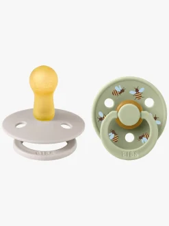 BIBS Studio Colour Bumblebee Sut 2-pak Latex Str. 2, Mushroom