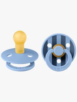 BIBS Studio Colour Sut 2-Pak Latex Str. 1 Rund, Pin/Sky Blue Mix