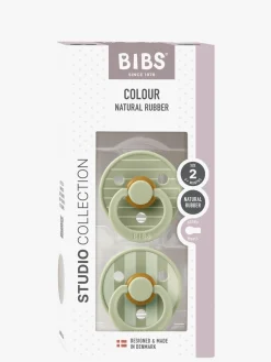 BIBS Studio Colour Sut 2-Pak Latex Str. 2 Rund, Pin/Sage Mix