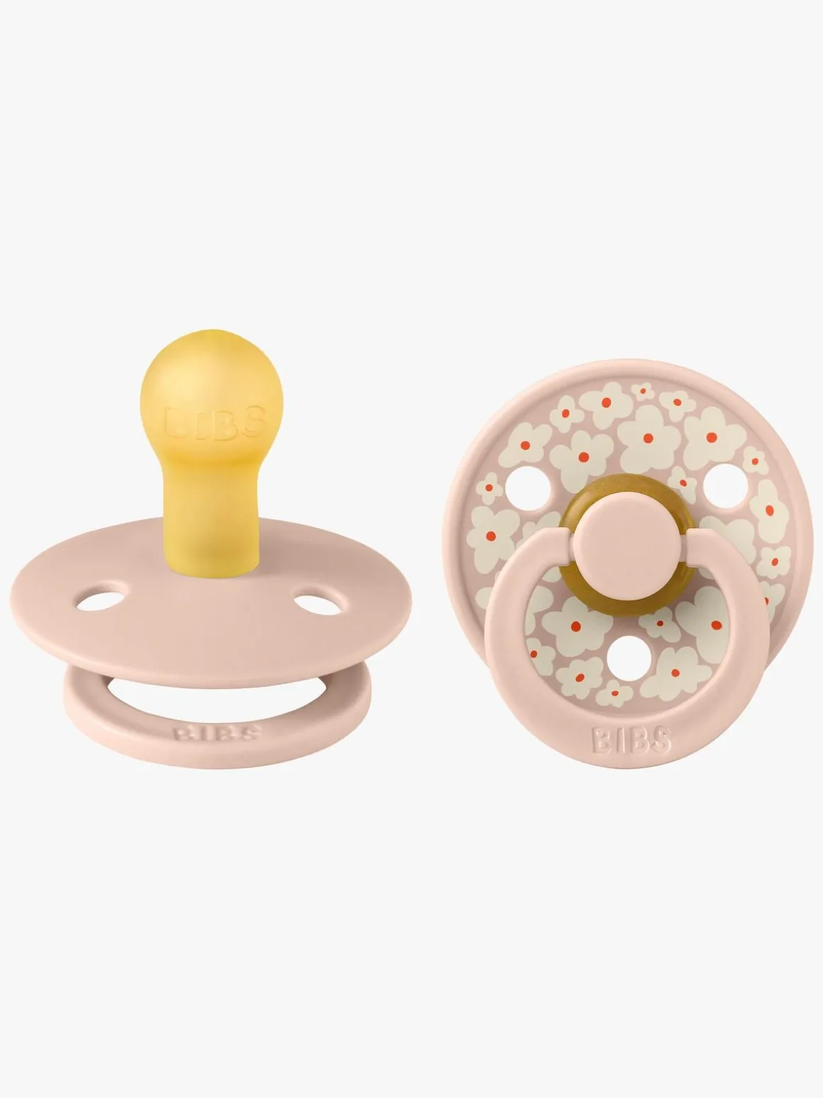BIBS Studio Colour Sut 2-Pak Latex Str. 1 Rund, Jasmine/Blush Mix