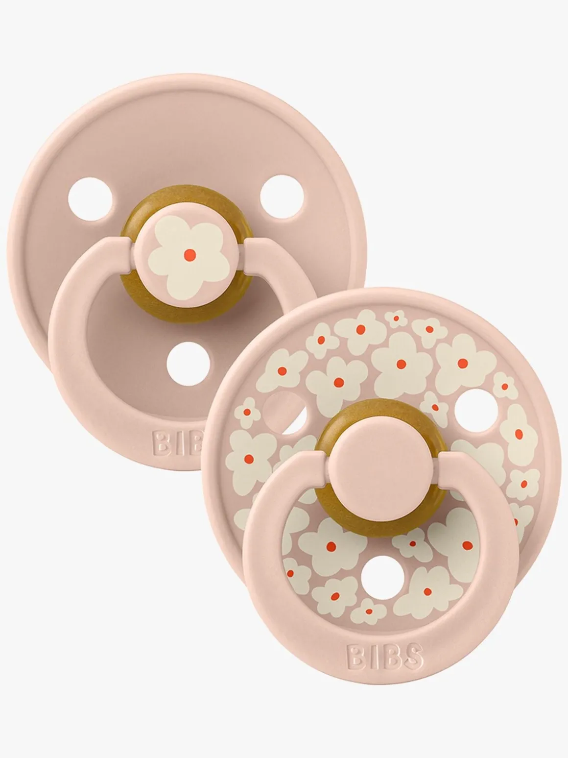 BIBS Studio Colour Sut 2-Pak Latex Str. 1 Rund, Jasmine/Blush Mix