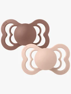 BIBS Supreme Sut 2-pak Latex Str. 2, Woodchuck/Blush