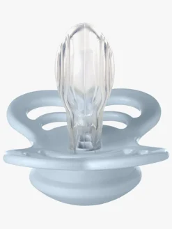 BIBS Supreme Sut 2-pak Silikone Str. 2, Iron/Baby Blue