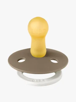 BIBS Sut Colour 2-pak Latex Størrelse 1, Vanilla Glow/Dark Oak Glow