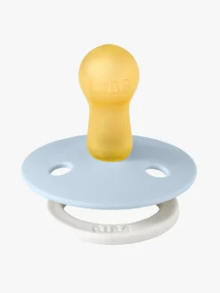 BIBS Sut Colour 2-pak Latex Størrelse 1, Iron Glow/Baby Blue Glow