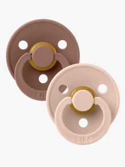 BIBS Sut Colour 2-pak Latex Størrelse 1, Woodchuck/Blush